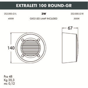 Подсветка для лестниц и ступеней Leti 2S2.000.000.AYG1L